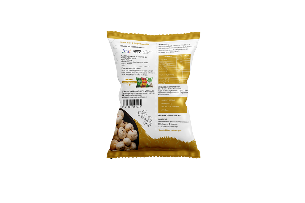 Salted & Roasted Makhana – Roasted Right. Salted Light.